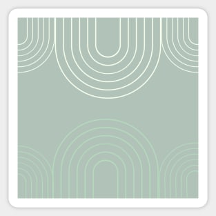 Green arch minimal pattern Sticker